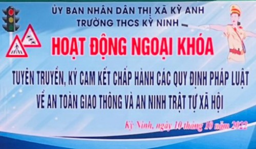 Tuyên truyền, ký cam kết chấp hành các quy định pháp luật về An toàn giao thông và an ninh trật tự xã hội