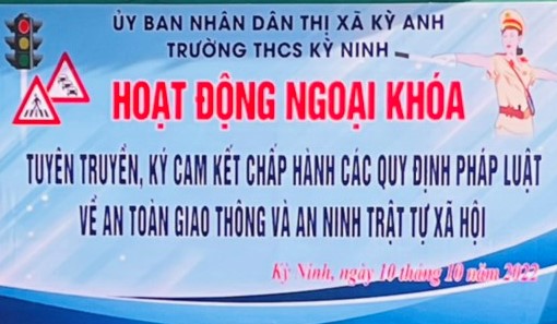 Tuyên truyền, ký cam kết chấp hành các quy định pháp luật về An toàn giao thông và an ninh trật tự xã hội