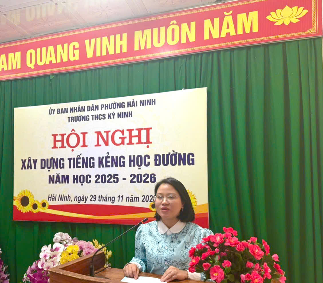HỘI NGHỊ “TIẾNG KẺNG HỌC ĐƯỜNG” NĂM HỌC 2025–2026 .TRƯỜNG THCS KỲ NINH